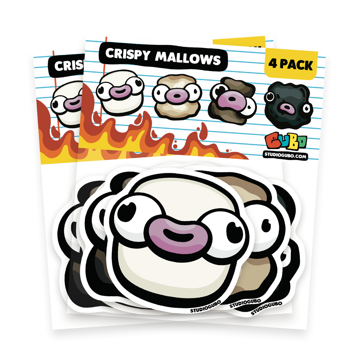 Shop original sticker packs featuring creepy cute hand drawn creatures. High quality vinyl stickers by Gubo for collectors and art lovers.